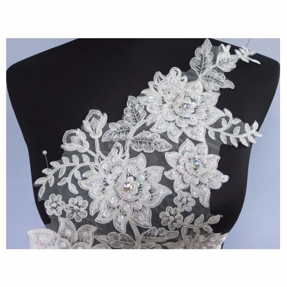 Новинка Крем ручной работы с бисером и блестками 3d-аппликация воротник сделай