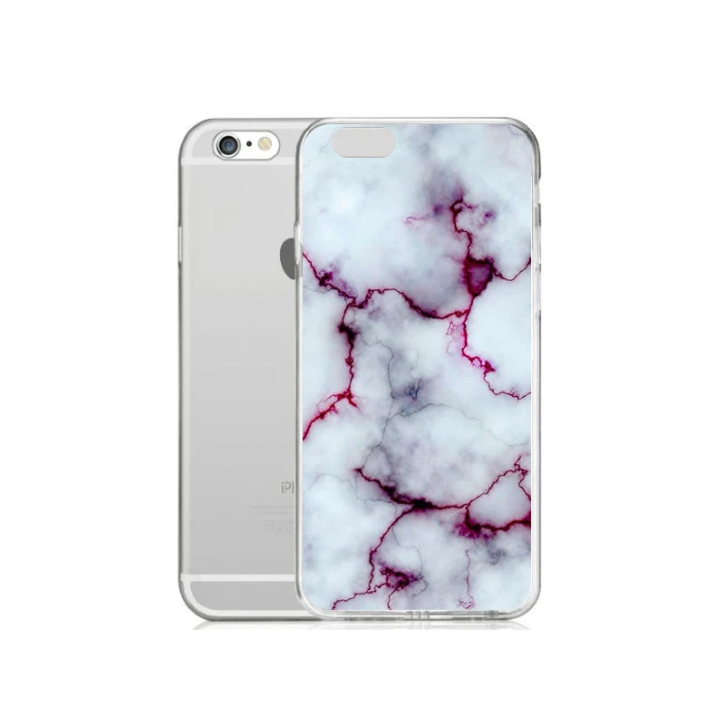 TPU Clear Phone Case For iPhone 6 6s 7 8plus x Coloful Soft Marble Free shipping 4 5se |