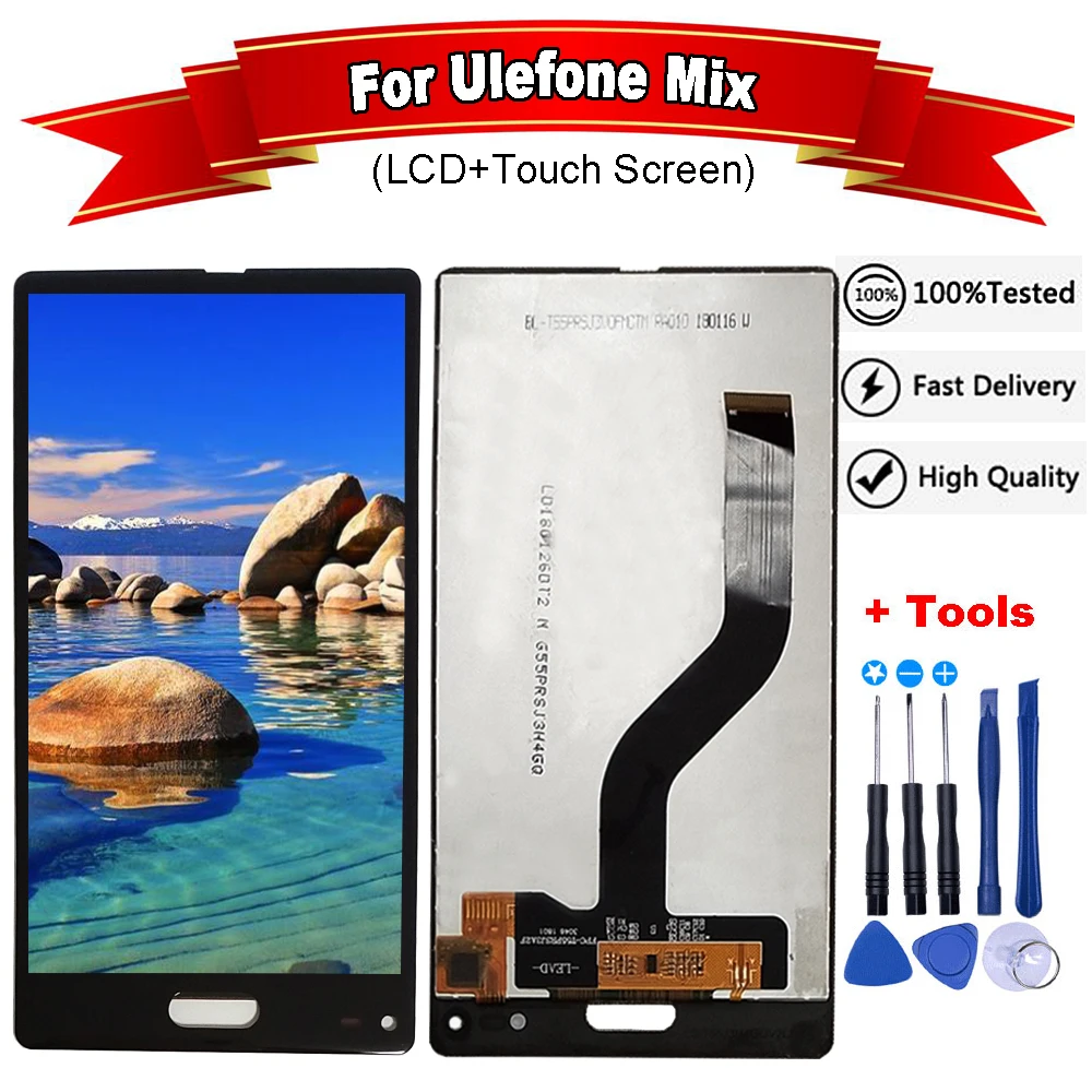 ЖК дисплей 5 дюйма Ulefone MIX запчасть для экрана экран дигитайзер в сборе замена