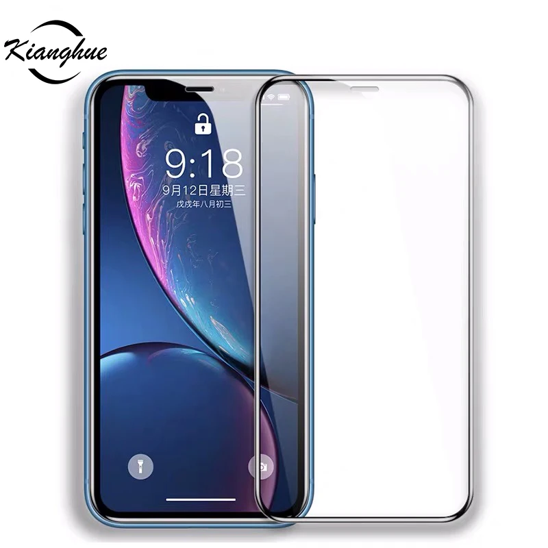 6D полное покрытие защитное стекло для Iphone Xs Max Xr X 9 H Закаленное протектор экрана 6