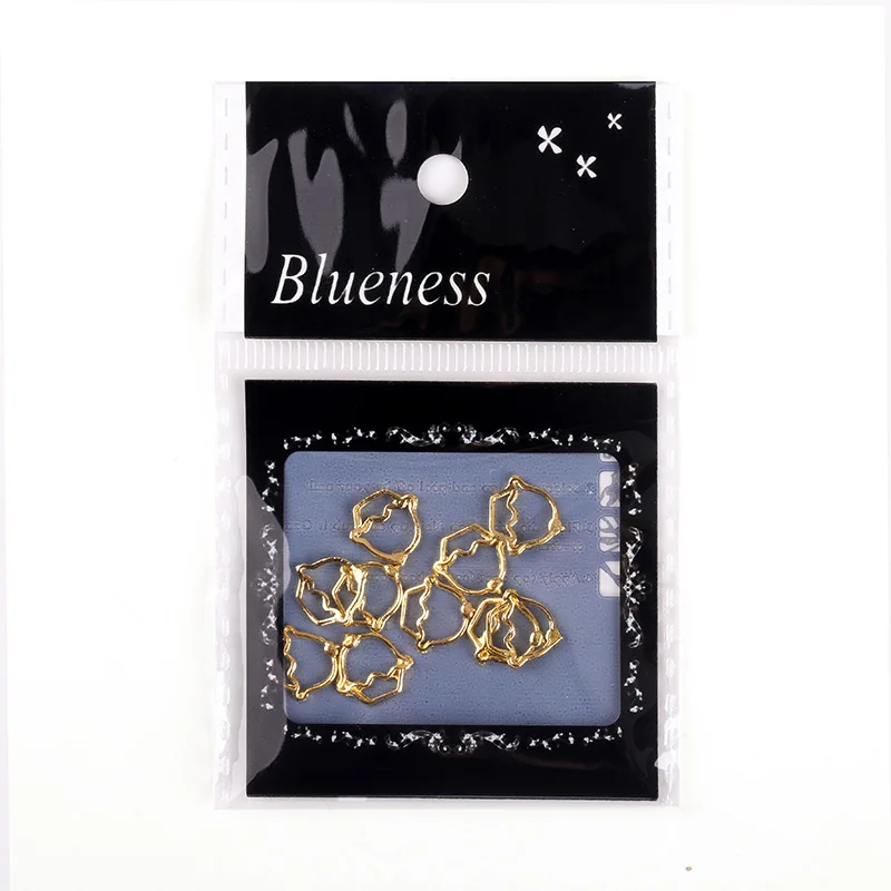 Blueness 20 шт./лот Блестящий Золотой Серебряный дизайн мороженого украшения для