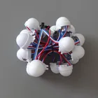 Бесплатная доставка 100 шт. dc12в ws2811IC диаметр 30 мм IP68 Водонепроницаемый 3 светодиода 5050 RGB цифровые светодиодные пиксельные модули D30 ws2811 светодиодный светильник