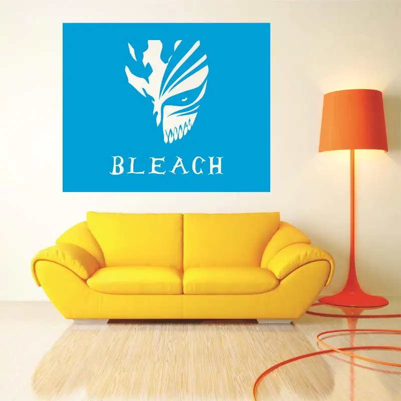 Dctal Bleach Kurosaki Ichigo etiqueta del coche de la pared ventiladores dibujos animados vinilo pegatinas 1 | Дом и сад