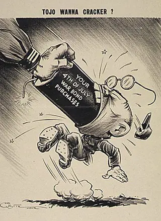 Антияпонские рекламные плакаты WW2 немецкая винтажная реклама ретро холст