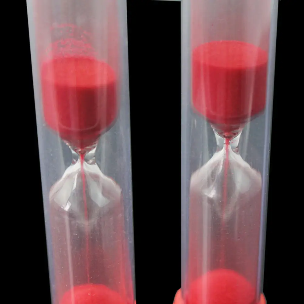 Детский комплект из 2 предметов красного цвета зубная щетка песочные пластиковые