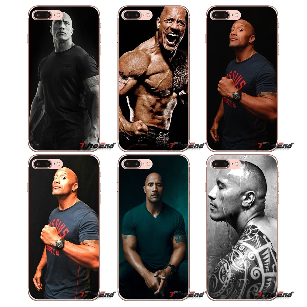 Мягкий чехол для Samsung Galaxy S3 S4 S5 MINI S6 S7 edge S8 Plus Note 2 3 4 5 Grand Core Prime Dwayne Johnson The Rock USA Star|case