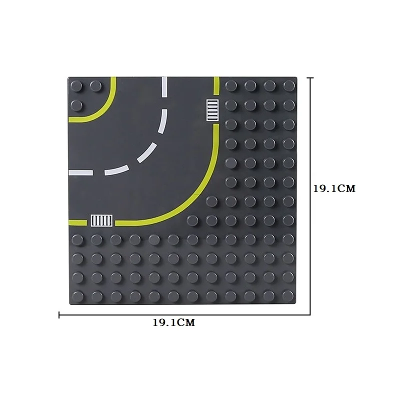 base plate B Блоки большого размера, базовая пластина, двухслойная опорная плита, большие строительные кирпичи, дорога 12*12 16*16 точек, сделай сам, блок, пол, детские игрушки, подарок - Цвет: base plate B