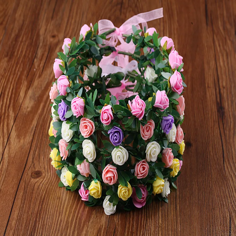 Принцессы невесты искусственный цветочный венок богемный Стиль Цветочная