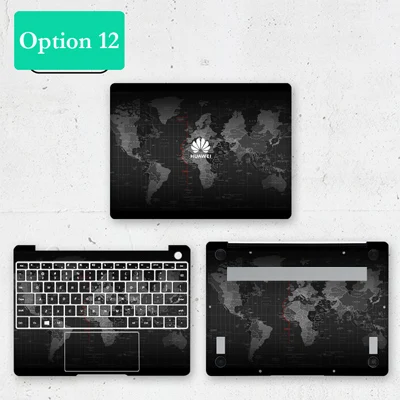 Наклейка из голубого мрамора для fundas huawei Matebook 13 дюймов против царапин/пыли ПВХ наклейка для ноутбука huawei Matebook 1" - Цвет: Option 12