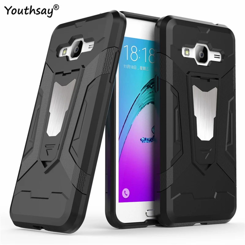 For Samsung Galaxy J3 2016 Case Luxury Armor Hard Back Cover J310 Fundas |