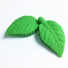 10 шт. Силиконовые Прорезыватели для зубов в виде листьев Sillicone, детское ожерелье со свисающими бусинами для прорезывания зубов, Bpa, без листьев, силиконовые вставки для запястья