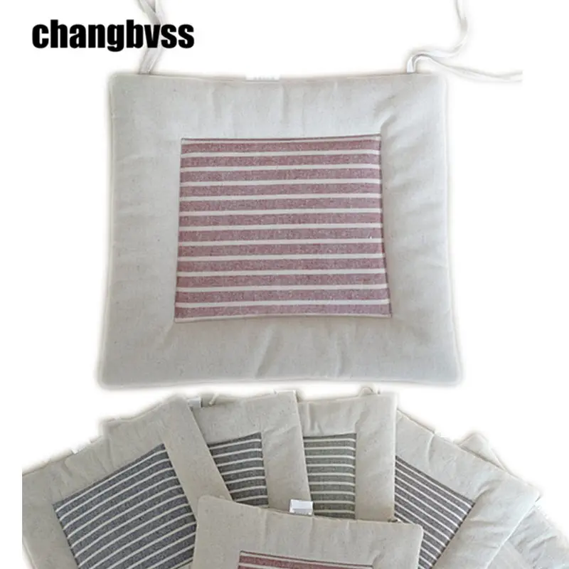 В сдержанном стиле льняной обеденный стул Подушка для дома Декор офиса и школы