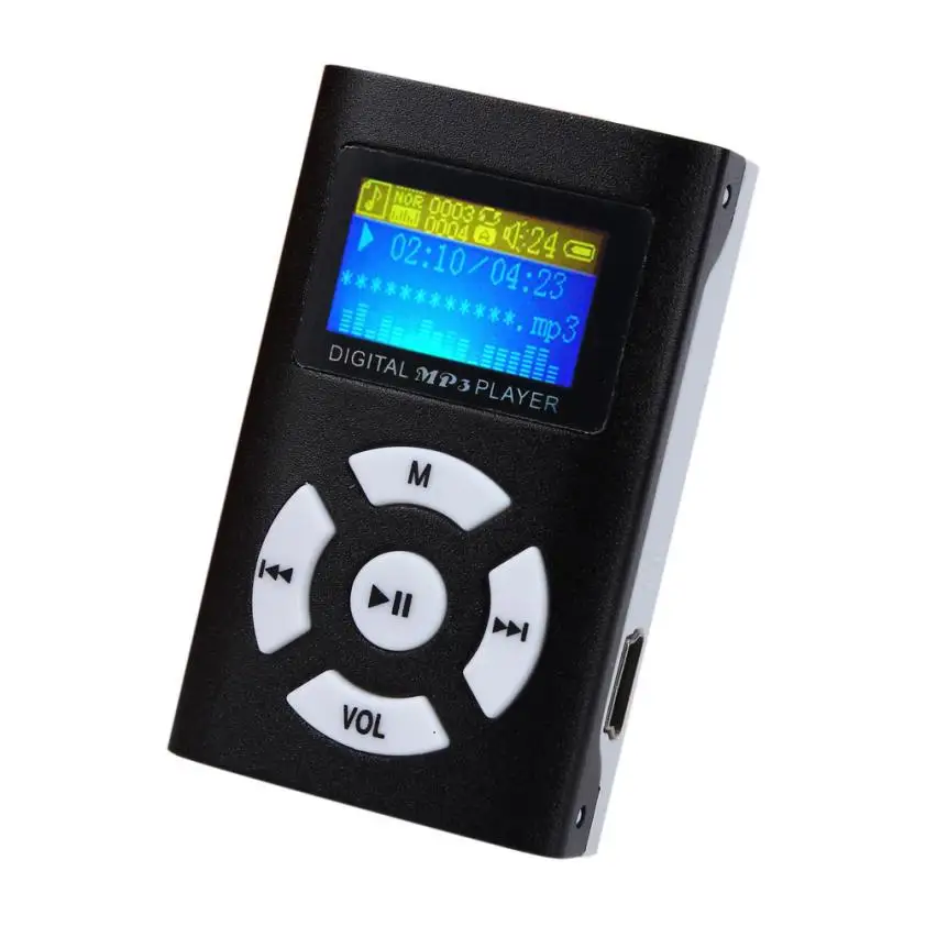 USB мини MP3 плеер с ЖК экраном поддержка карт Micro SD TF 32 ГБ Лучшая цена|mp3 player lcd screen|mini