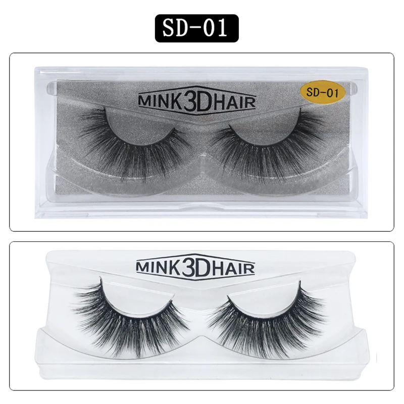 3D Mink Eyelashes Thick Natural Long False Eyelash Soft Dramatic Extension SD-01 | Красота и здоровье