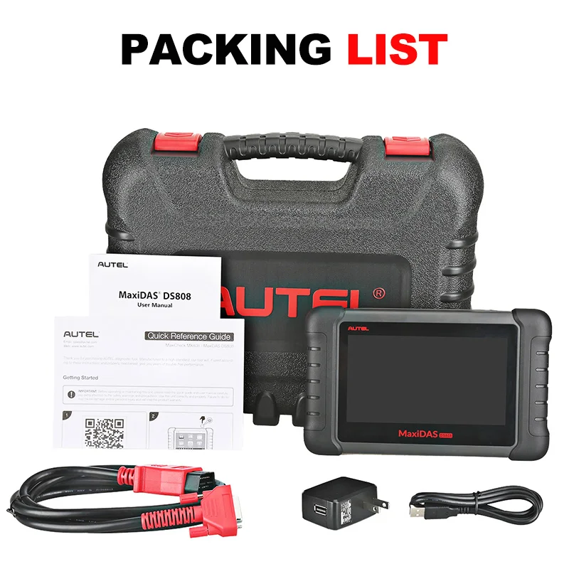 Autel Maxidas DS808(обновленная версия DS708) Автомобильный диагностический инструмент OBD2 сканер ключ кодирование(одна и та же Функция как MS906