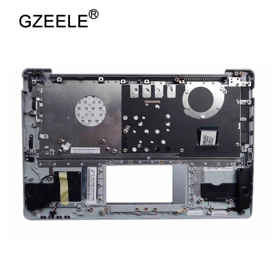 GZEELE для ASUS X201 X202 X201E x202E с заменить Великобритании Клавиатура ноутбука макет Topcase Корпус клавиатура с вырезами под ладонь верх