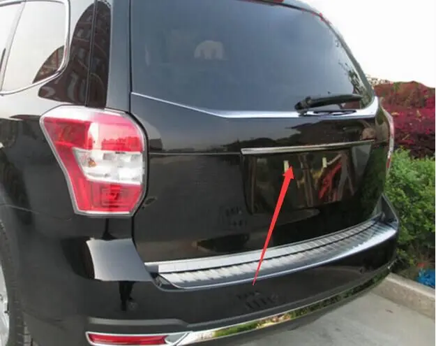 Для SUBARU FORESTER 2014 2017 хромированная задняя дверная ручка багажника Накладка на