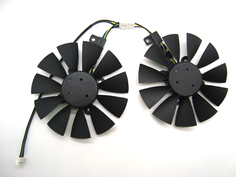 Free Shipping 87MM Cooler Fan For ASUS GTX1060 1070 Ti RX 470 570 580 Graphics Card Everflow T129215BU 28mm Cooling Fans |