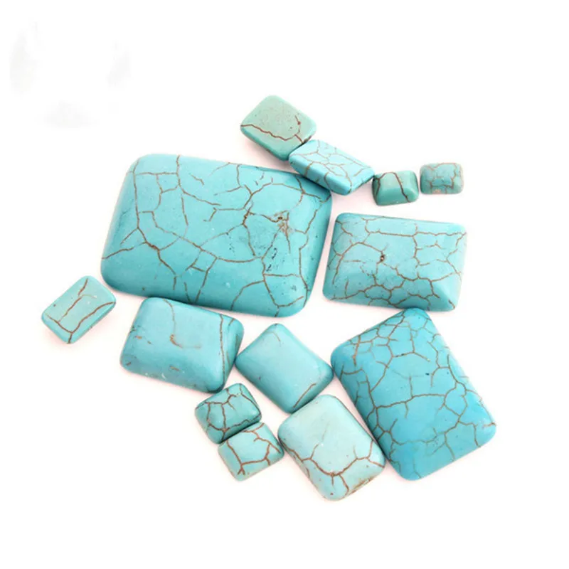 10 шт. мульти размер Howlite кабошон ЛЮКС AAA Синий Зеленый Натуральный Камень Кабошон декабрский камень DIY ювелирных изделий F1405