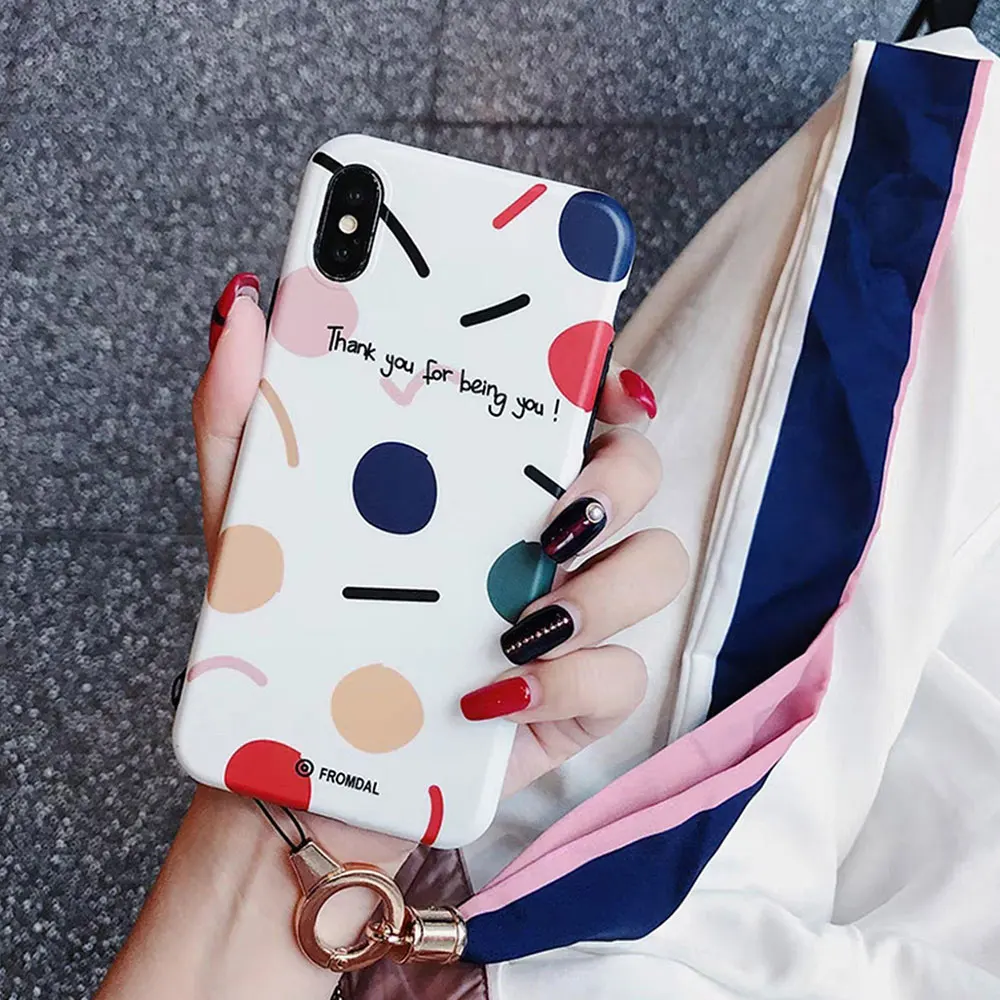 KISSCASE шикарный мягкий чехол в горошек для iPhone X XR XS MAX 10 Coque Cherry Girly чехлы телефонов 7 8