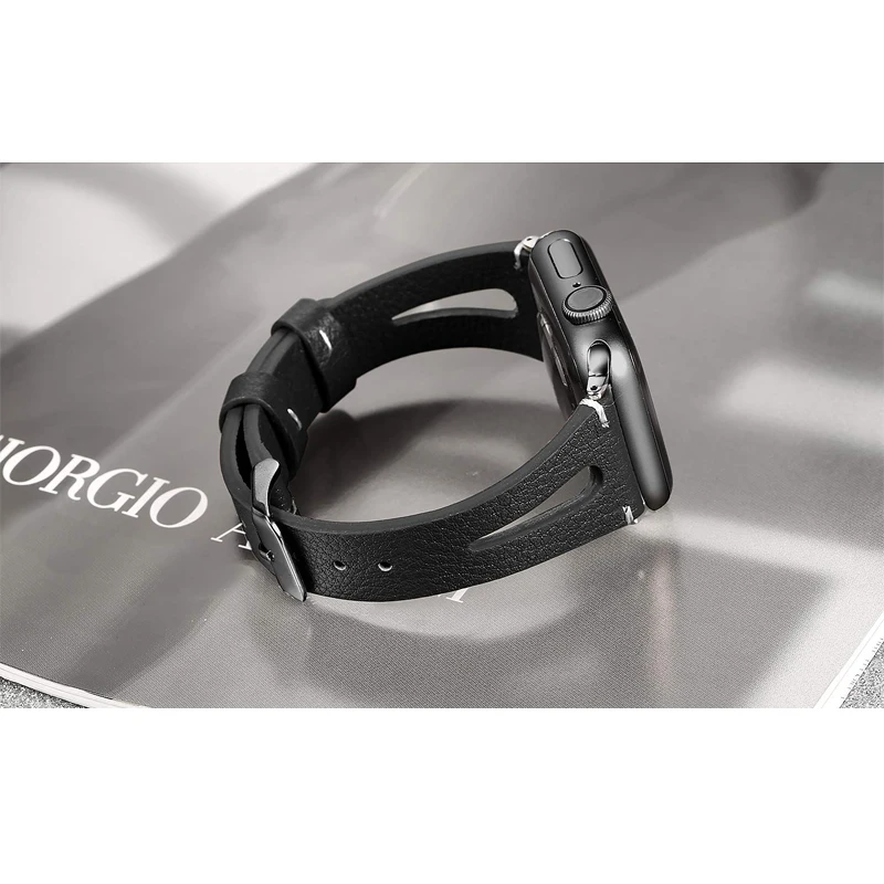 Кожаный ремешок для apple watch band 44 мм 40 мм, 42 мм, 38 мм, correa, наручных часов iwatch серии 5/4/3/2/1 браслет часы ремень аксессуары