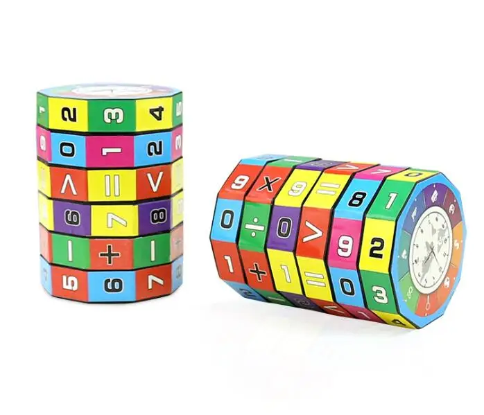 Красочные игральные кубики цифры и знаки математическая игрушка