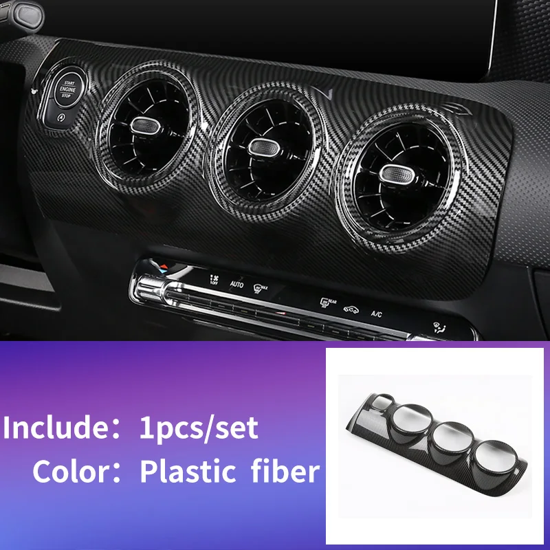 plastic fiber 1pcs Приборная панель для Mercedes w177 amg/класс А mercedes класс А w177 класс планки/a180 Mercedes класс w177 аксессуары - Название цвета: plastic fiber 1pcs