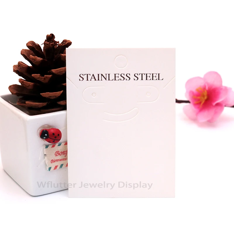 

100pcs/lot 8.4x6cm Necklace Packaging Card Paper Jewelry Set Holder Earring Ring Bracelet Packing Card Jewelry Display Props #3