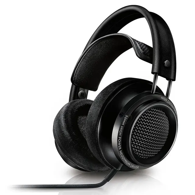 Black Наушники Philips Fidelio X2HR получили лучший продукт в году с 50 мм приводом высокой мощности 3 м длина линии для смартфонов xiaomi - Цвет: Black