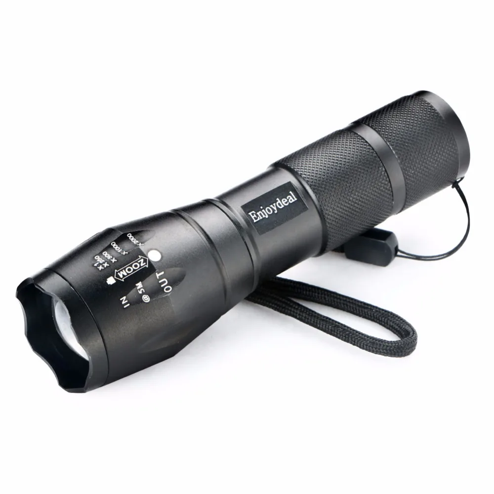 

Powerful Led Flashlight 3000 lumen lanterna led LED Zoomable Focus Torch Lamp AAA/18650 lampe camping