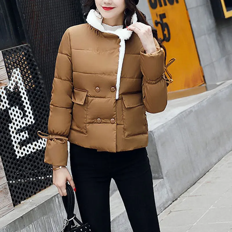 Short Harajuku Jacket Winter Women 2017 Womens Parka Coats Miegofce Coat Solid Praka MF0007 | Женская одежда