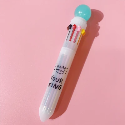 Мультфильм новая мечта Единорог 10 Colorfuls Коренастый Подарочная шариковая ручка ручки канцелярские вечерние пользу поставок день рождения Дети Подарки другу - Цвет: 1pcs