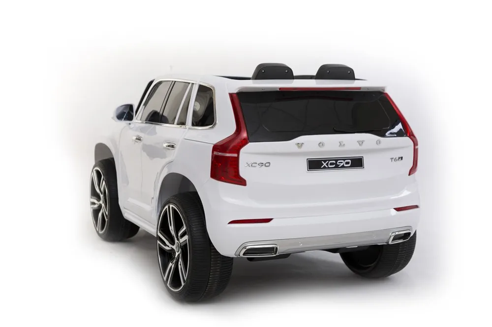 Volvo Лицензия XC90 электрическая езда на автомобилях для детей rc с ручкой для переноски кожаное сиденье