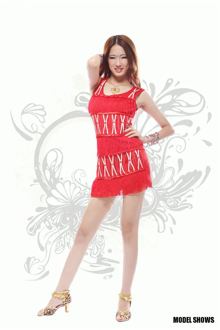 Женский костюм для латиноамериканских танцев с кисточками|costume toy|clothing compressionclothing