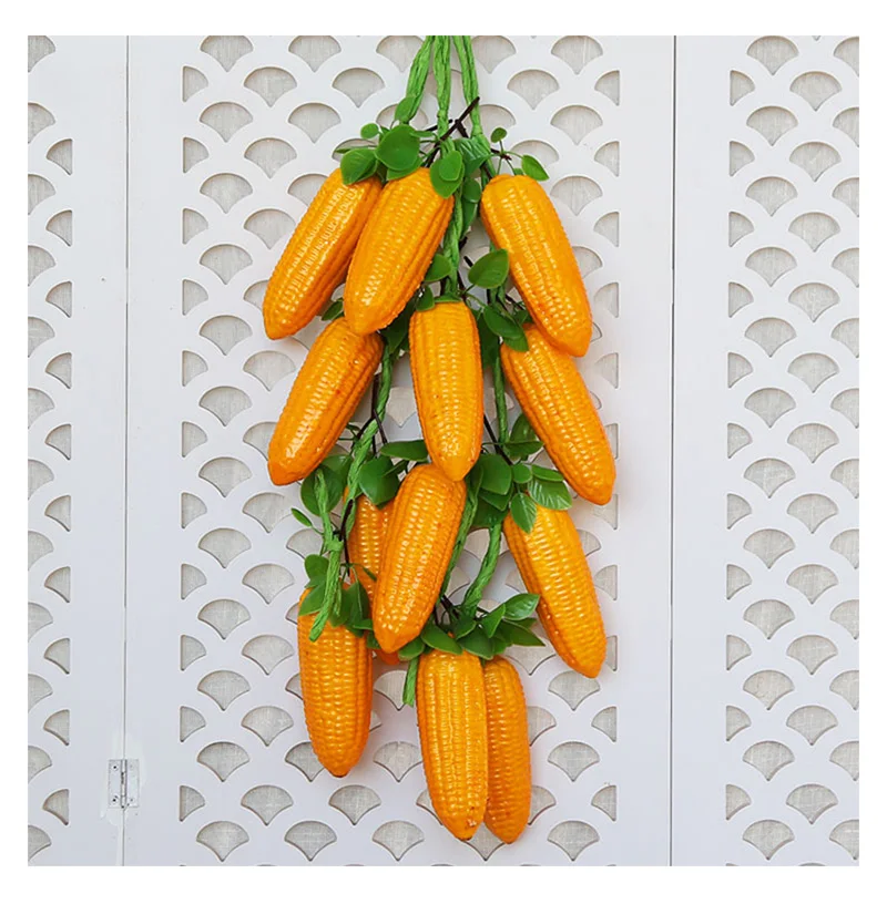 Искусственные фигурки кукурузы из искусственной кожи, имитация кукурузы, растительные модели, аксессуары для украшения дома, миниатюрное украшение для ресторана, ремесла