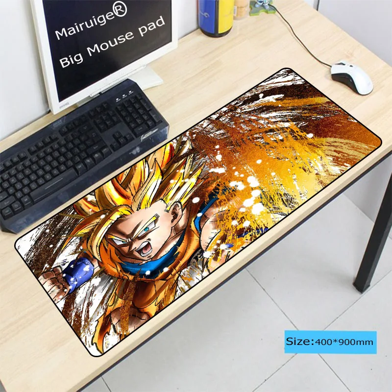 Большой игровой коврик для мыши Mairuige XXL черный клавиатуры с фиксируемой кромкой