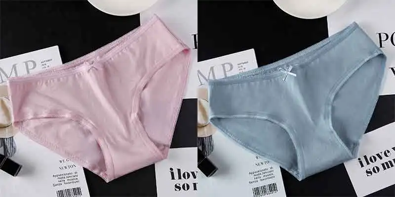 pink blue BZEL, новинка, сексуальные женские трусики, низкая талия, женские хлопковые трусы, удобное дышащее нижнее белье, бесшовные качественные трусы, Прямая поставка - Цвет: pink blue