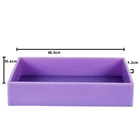 Силиконовая форма для мыла, очень большая прямоугольная Гибкая форма в деревянной коробке, 19x12 дюймов, 33 фунта