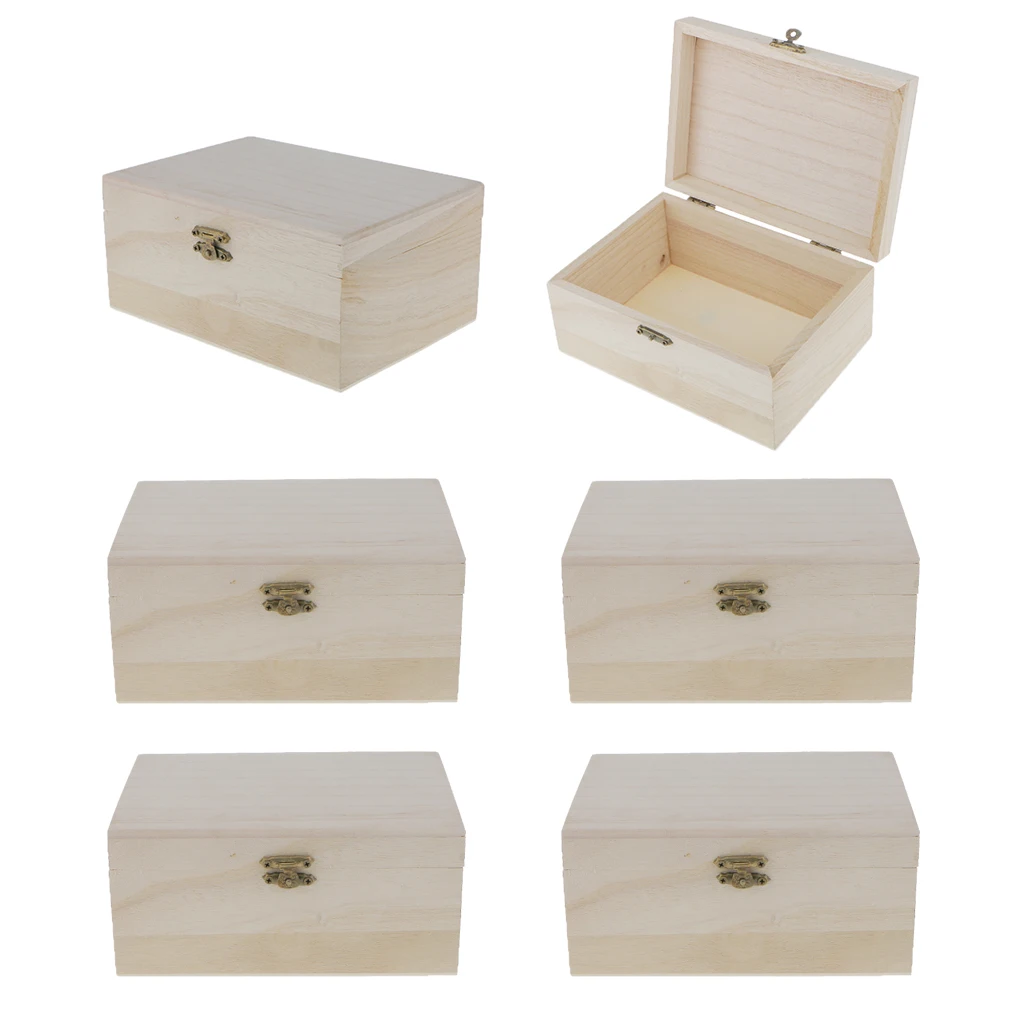 6 шт. деревянные органайзеры для ювелирных изделий|jewellery case|plain wooden boxesjewellery box organizer