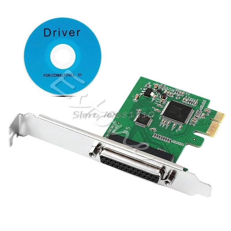 Параллельный порт DB25 25Pin принтер LPT к PCI E переходник для экспресс карты Прямая