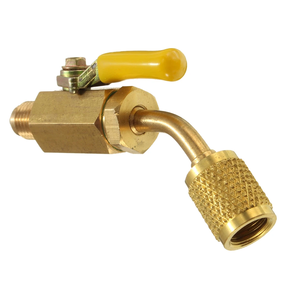 R410R134Brass запорный клапан для A/C зарядный шланг вентиляции и кондиционирования 1/4