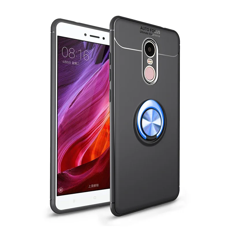 Роскошный чехол SMILYOU с магнитным кольцом и подставкой для Xiaomi Redmi 4x Note 4 полным