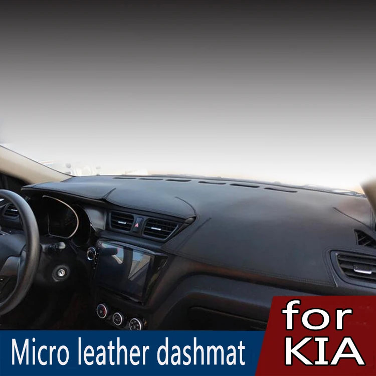 Кожаный коврик для приборной панели Kia Soul K2 Cadenza K7 Rondo Carens VQ Sorento mohas NIRO DE K3 K5 Optima |