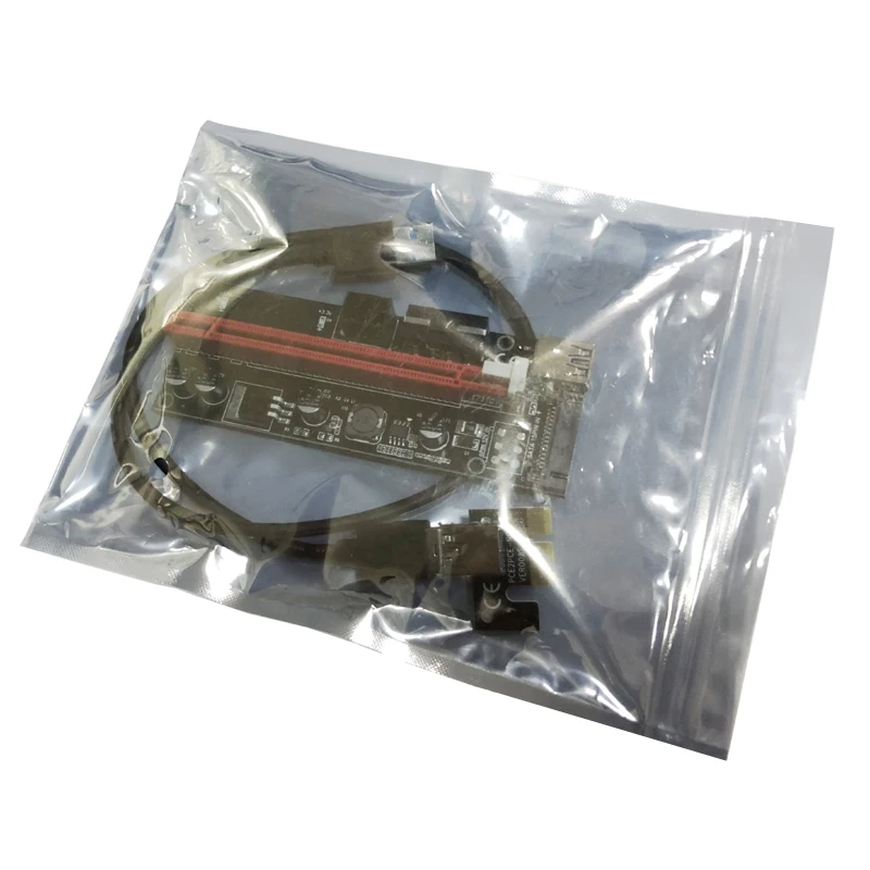 Расширитель PCIe 009s PCI E 1x к 16x 60 см USB 3 0 кабель SATA 6Pin 4pin molex стояк силовой проводки