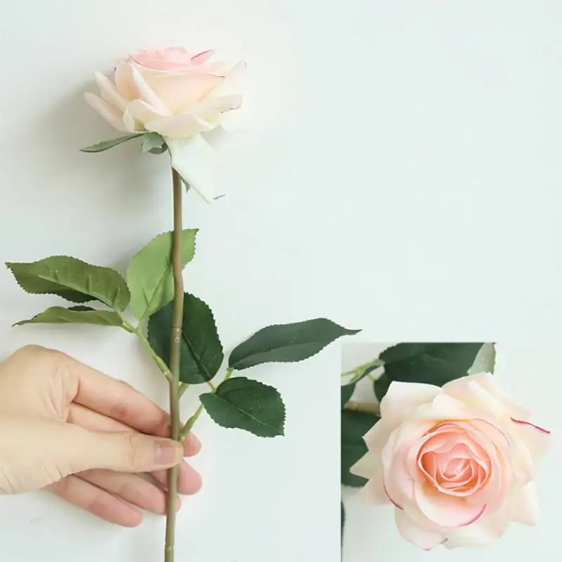 7 1 шт. DIY бархатный Шелковый цветок французский романтический Искусственный цветок розы для вечерние украшения для дома, свадьбы, праздника - Цвет: 7
