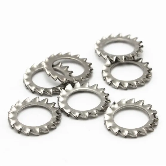 M2.5/M3/M4/M5/M6/M8/M10-M30 DIN6798A External Serrated Lock Washers 304 Stainless Steel Toothed Gasket Washer | Обустройство дома