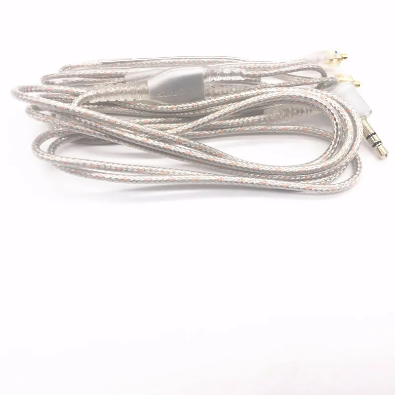 MMCX кабель для Shure SE215 SE315 SE425 SE535 SE846 Позолоченные наушники гарнитура Сменные кабели для iPhone xiaomi