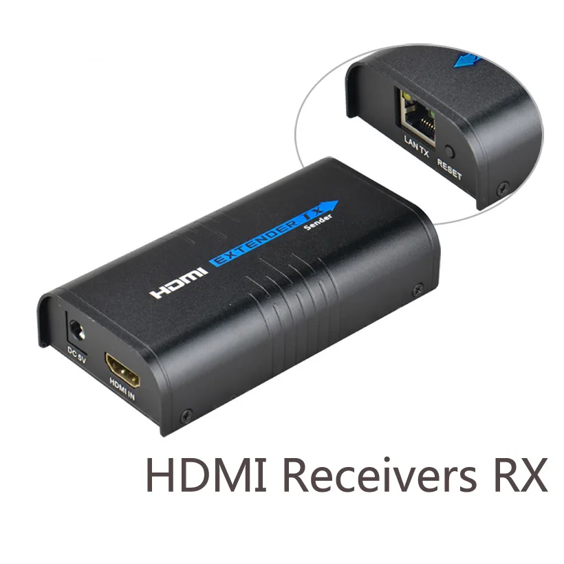 YUMQUA HDMI удлинитель передатчик по TCP/IP UTP/STP CAT5e/6 LAN приемник Поддержка 1080p @ 60 Гц HSV373