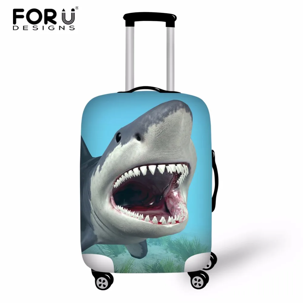 FORUDESIGNS Акула эластичный толстый Чехол для багажа багажника чехол подходит 18 30