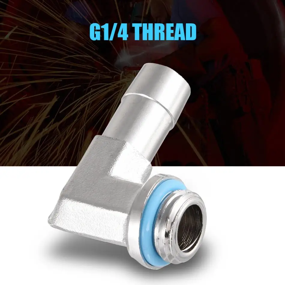 2 шт./лот G1/4 ''90 градусов локоть шланг адаптер для компьютера системы водяного охлаждения
